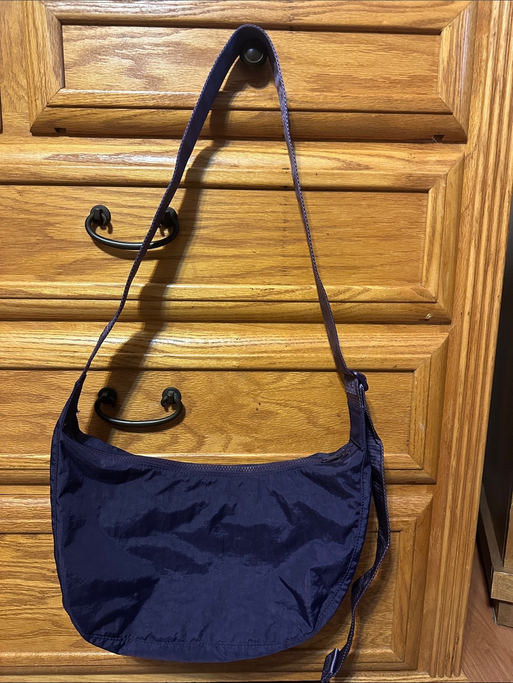 BAGGU medium crescent Bag - FIG purple NWT